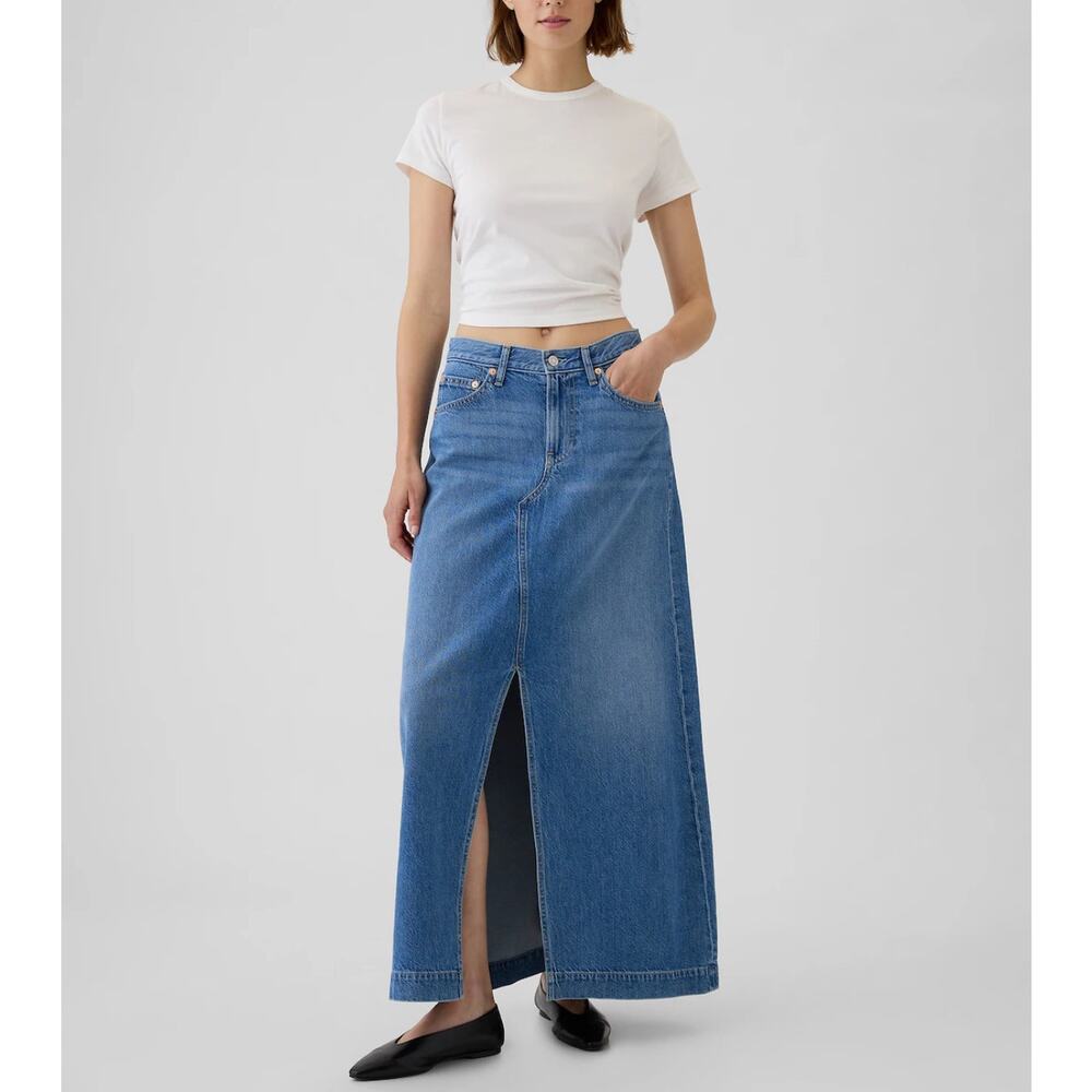 Gap Women - UltraSoft Denim Maxi Skirt / 8 / NWOT